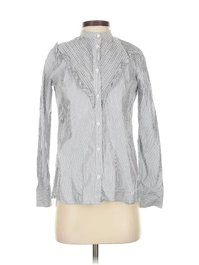 Pre-owned Jcrew Long Sleeve Button Down Shirt In Gray