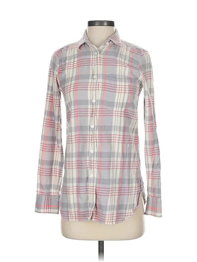 Pre-owned Jcrew Long Sleeve Button Down Shirt In Gray