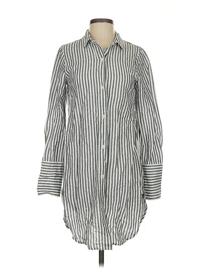 Pre-owned Jcrew Long Sleeve Button Down Shirt In Gray