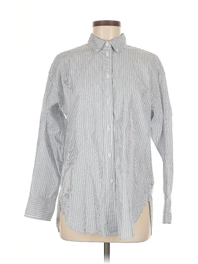 Pre-owned Jcrew Long Sleeve Button Down Shirt In Gray