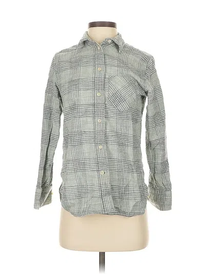 Pre-owned Jcrew Long Sleeve Button Down Shirt In Gray