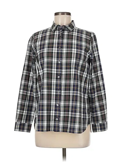 Pre-owned Jcrew Long Sleeve Button Down Shirt In Gray