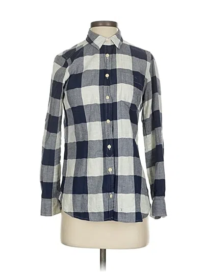 Pre-owned Jcrew Long Sleeve Button Down Shirt In Gray
