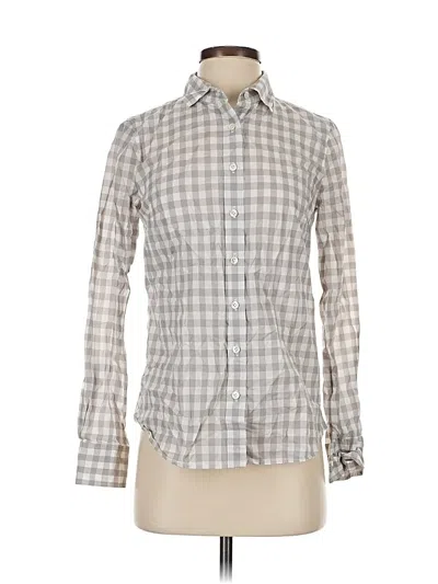 Pre-owned Jcrew Long Sleeve Button Down Shirt In Gray