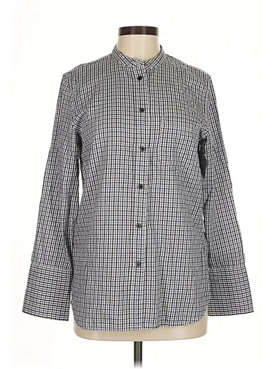 Pre-owned Jcrew Long Sleeve Button Down Shirt In Gray