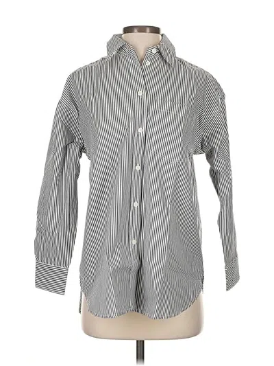 Pre-owned Jcrew Long Sleeve Button Down Shirt In Gray