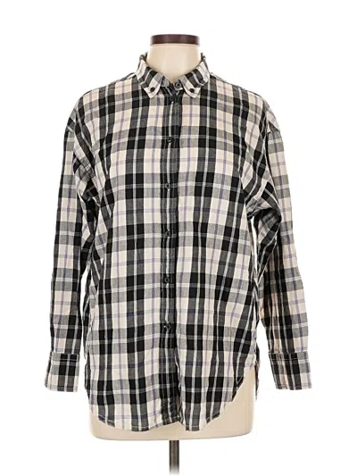 Pre-owned Jcrew Long Sleeve Button Down Shirt In Gray