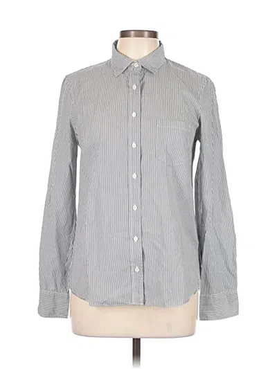 Pre-owned Jcrew Long Sleeve Button Down Shirt In Gray