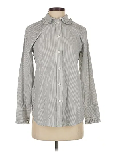 Pre-owned Jcrew Long Sleeve Button Down Shirt In Gray