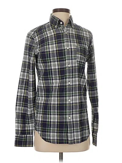 Pre-owned Jcrew Long Sleeve Button Down Shirt In Gray