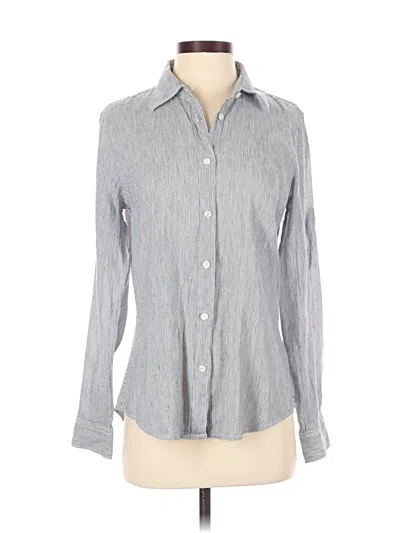 Pre-owned Jcrew Long Sleeve Button Down Shirt In Gray