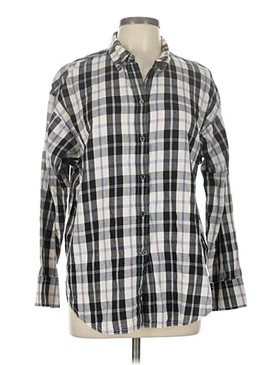 Pre-owned Jcrew Long Sleeve Button Down Shirt In Gray