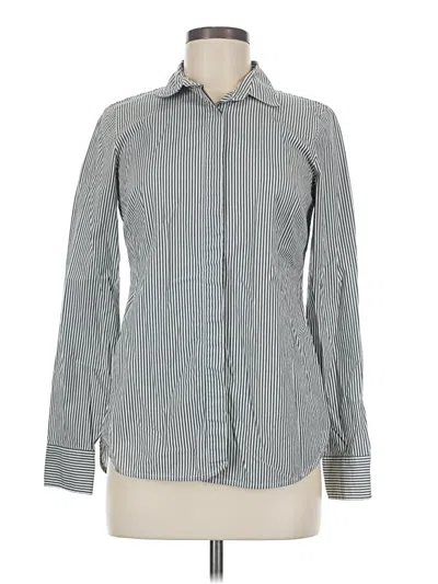 Pre-owned Jcrew Long Sleeve Button Down Shirt In Gray