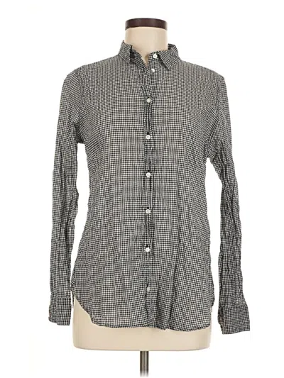 Pre-owned Jcrew Long Sleeve Button Down Shirt In Gray