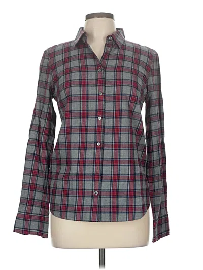 Pre-owned Jcrew Long Sleeve Button Down Shirt In Gray