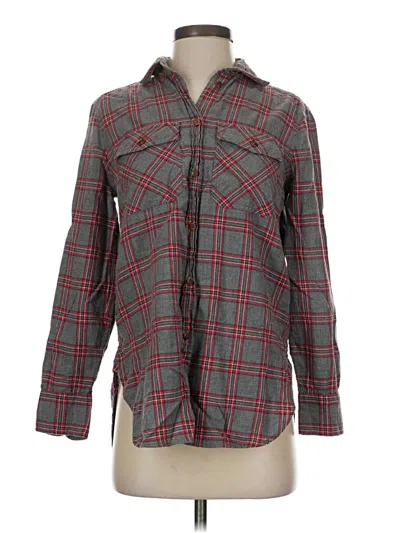 Pre-owned Jcrew Long Sleeve Button Down Shirt In Gray