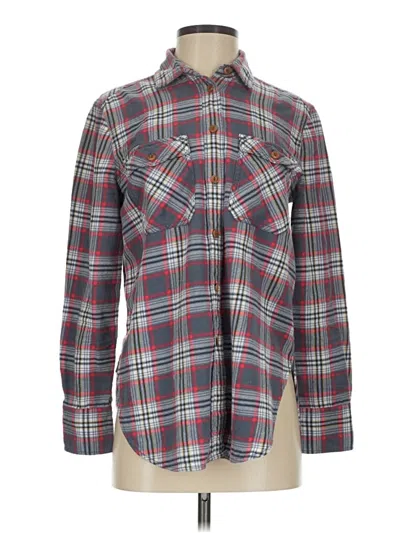 Pre-owned Jcrew Long Sleeve Button Down Shirt In Gray