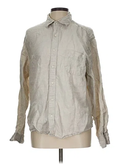 Pre-owned Jcrew Long Sleeve Button Down Shirt In Gray