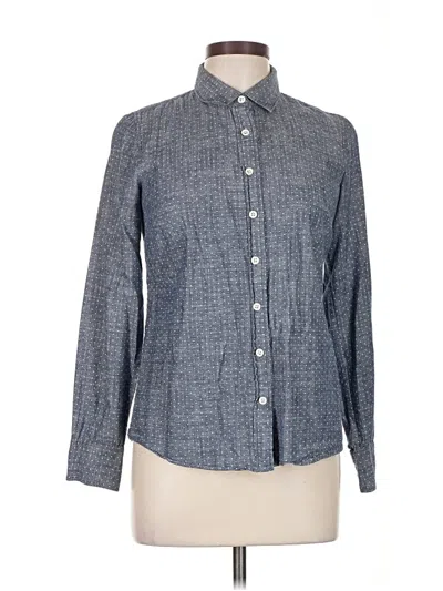 Pre-owned Jcrew Long Sleeve Button Down Shirt In Gray