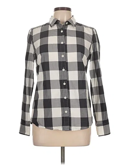 Pre-owned Jcrew Long Sleeve Button Down Shirt In Gray