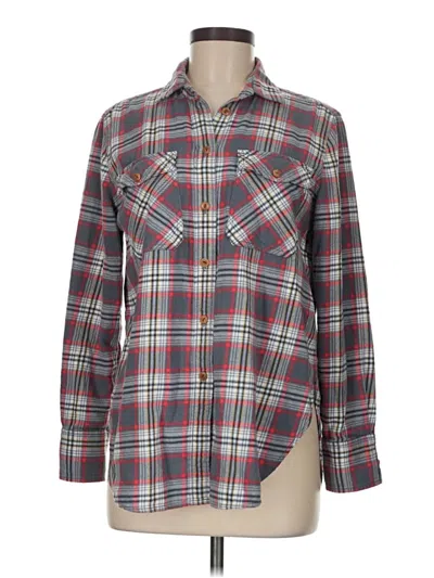 Pre-owned Jcrew Long Sleeve Button Down Shirt In Gray