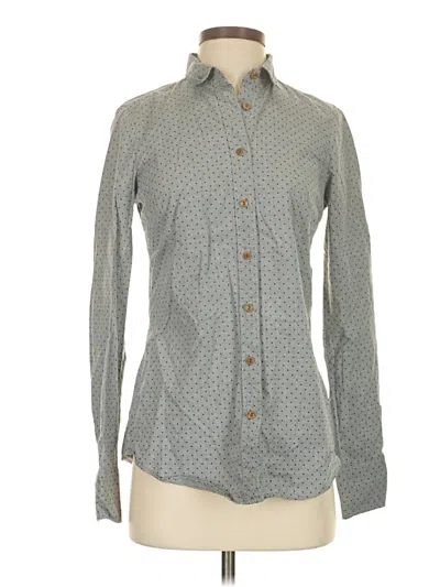 Pre-owned Jcrew Long Sleeve Button Down Shirt In Gray