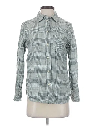 Pre-owned Jcrew Long Sleeve Button Down Shirt In Gray