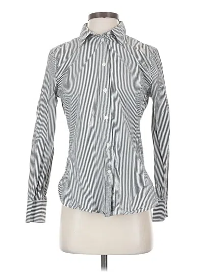 Pre-owned Jcrew Long Sleeve Button Down Shirt In Gray