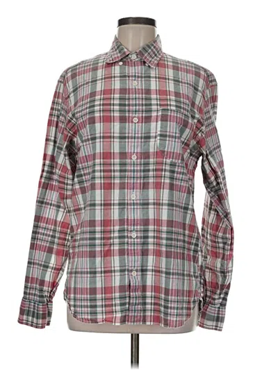 Pre-owned Jcrew Long Sleeve Button Down Shirt In Gray