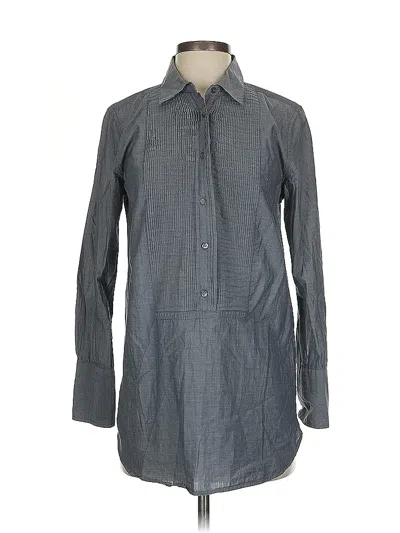 Pre-owned Jcrew Long Sleeve Button Down Shirt In Gray