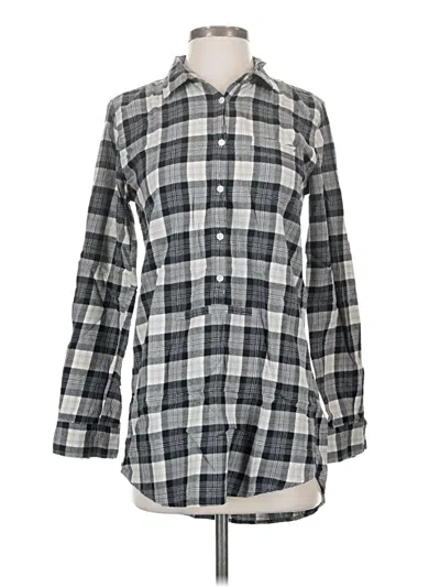 Pre-owned Jcrew Long Sleeve Button Down Shirt In Gray