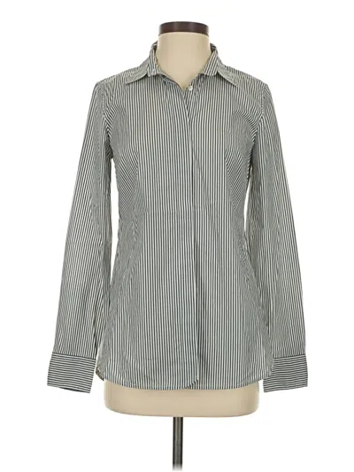 Pre-owned Jcrew Long Sleeve Button Down Shirt In Gray