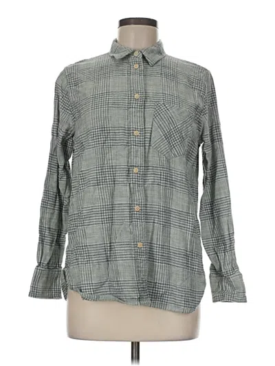 Pre-owned Jcrew Long Sleeve Button Down Shirt In Gray