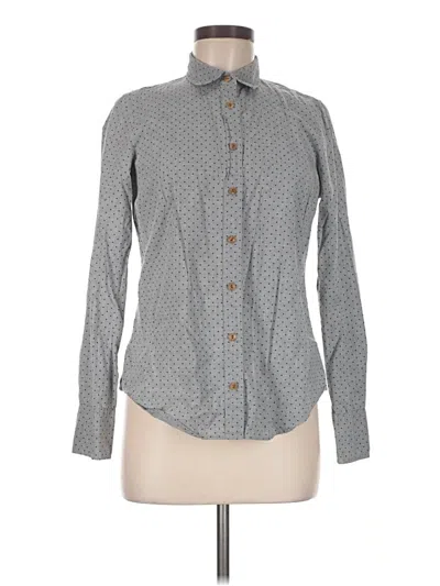 Pre-owned Jcrew Long Sleeve Button Down Shirt In Gray
