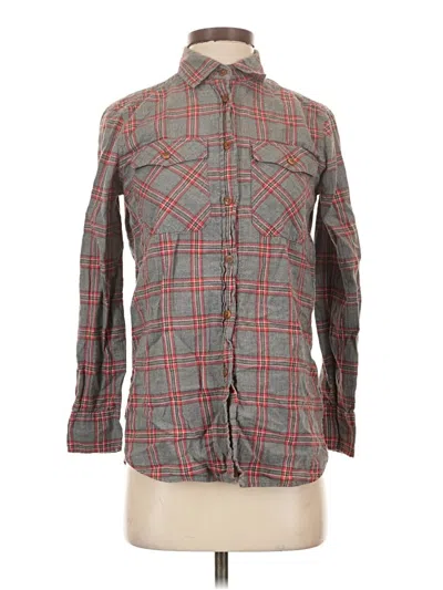 Pre-owned Jcrew Long Sleeve Button Down Shirt In Gray