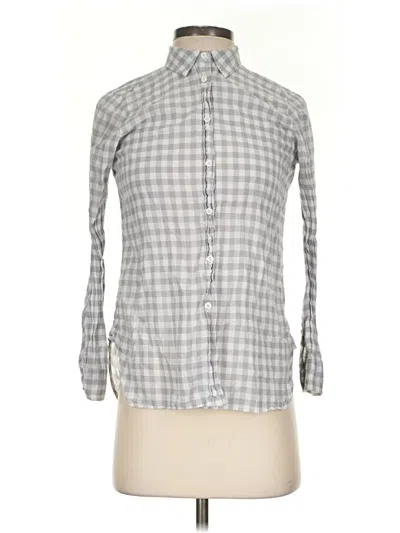 Pre-owned Jcrew Long Sleeve Button Down Shirt In Gray