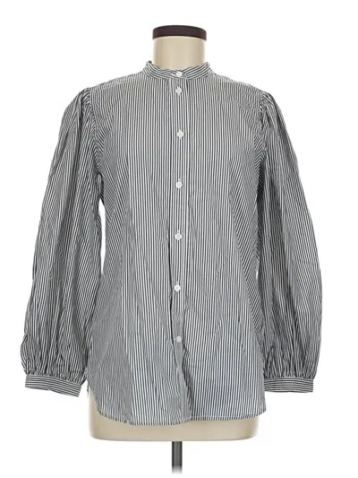 Pre-owned Jcrew Long Sleeve Button Down Shirt In Gray