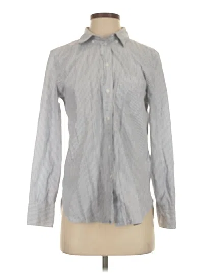 Pre-owned Jcrew Long Sleeve Button Down Shirt In Gray