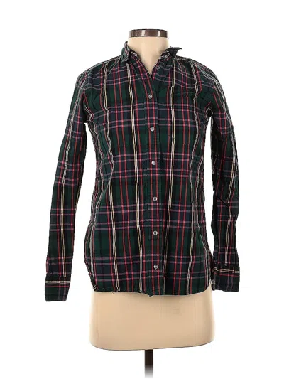 Pre-owned Jcrew Long Sleeve Button Down Shirt In Green