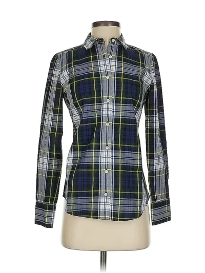 Pre-owned Jcrew Long Sleeve Button Down Shirt In Green