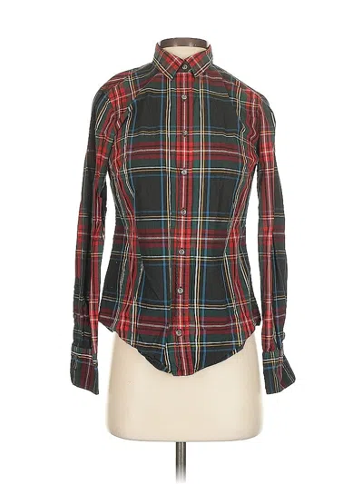 Pre-owned Jcrew Long Sleeve Button Down Shirt In Green