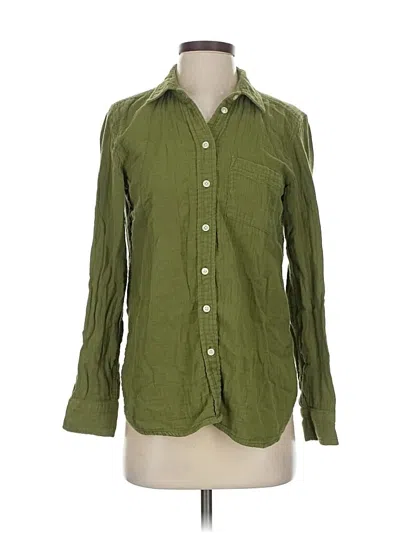 Pre-owned Jcrew Long Sleeve Button Down Shirt In Green