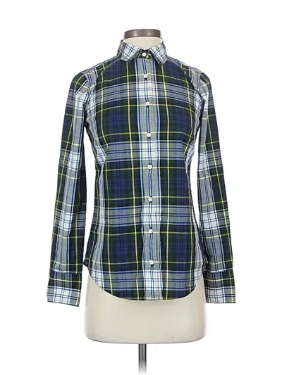 Pre-owned Jcrew Long Sleeve Button Down Shirt In Green