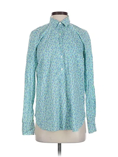 Pre-owned Jcrew Long Sleeve Button Down Shirt In Green