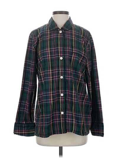 Pre-owned Jcrew Long Sleeve Button Down Shirt In Green