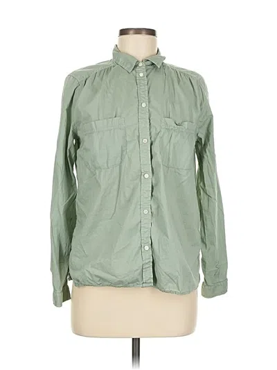Pre-owned Jcrew Long Sleeve Button Down Shirt In Green