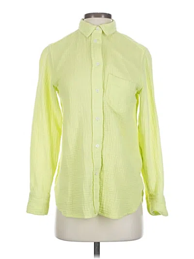 Pre-owned Jcrew Long Sleeve Button Down Shirt In Green