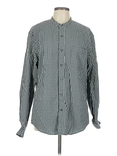 Pre-owned Jcrew Long Sleeve Button Down Shirt In Green