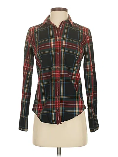 Pre-owned Jcrew Long Sleeve Button Down Shirt In Green