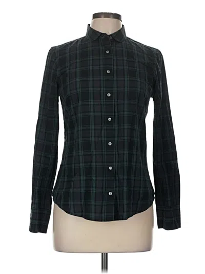 Pre-owned Jcrew Long Sleeve Button Down Shirt In Green